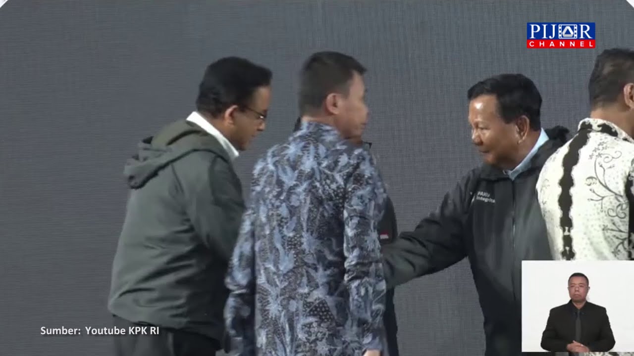 Momen Anies Prabowo Bersalaman Sambil Ngobrol Santai Di Acara Kpk