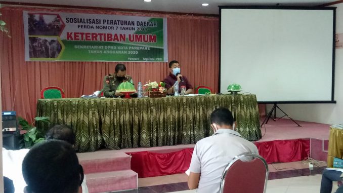 Ketua Komisi I DPRD Parepare Sosialisasikan Perda Ketertiban Umum