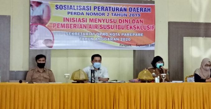 Ketua Komisi II DPRD Parepare Sosialisasikan Perda IMD, Minta Instansi Sediakan Ruang Laktasi