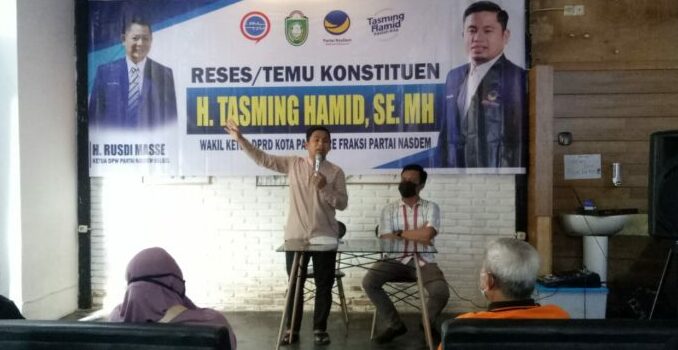 Wakil Ketua DPRD Parepare Tasming Hamid : Aspirasi Warga Selalu Menjadi Prioritas