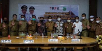 Pemkab Sidrap Monev Bareng KPK, Ini yang Dibahas