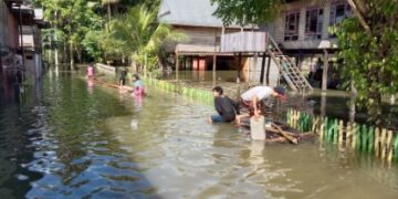 Desa Kalosi Alau, Sidrap Terendam Banjir