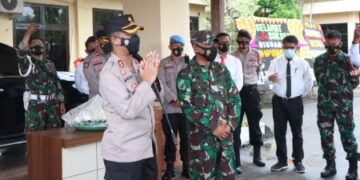 TNI Kodim 1404/Pinrang Datangi Markas Polres