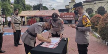 3 PJU dan 3 Kapolsek di Polres Enrekang Resmi Berganti
