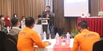 Sekprov Ingatkan Kegiatan Diskusi Publik Rencana Penanggulangan Bencana Ketatkan Prokes