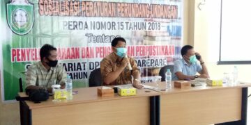 Anggota Komisi I DPRD Parepare Satriya Sosialisasikan Perda Penyelenggaraan dan Pengelolaan Perpustakaan