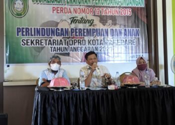 Anggota Komisi II DPRD Parepare Suyuti Libatkan DP3A Sosialisasikan Perda Nomor 15 Tahun 2015