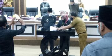 Wawali Parepare Hadiri Penandatanganan RAP RPJMD 2018-2023