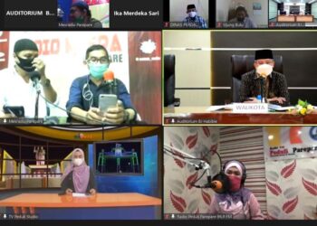 Wali Kota Parepare Live Zoom Interaktif Dengan Masyarakat