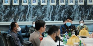 Bahas PC-PEN dan Bansos, Sekprov Sulsel Rakor dengan Forkopimda 