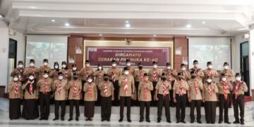 HUT Gerakan Pramuka Ke-60 Tingkatkan Kebersamaan Melawan Covid-19