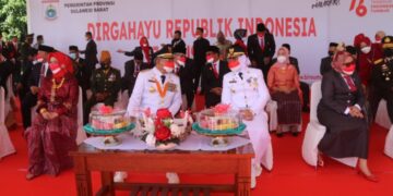 Di Peringatan HUT RI, Gubernur Sulbar Harap Masyarakat Tabah Hadapi Pandemi Covid-19