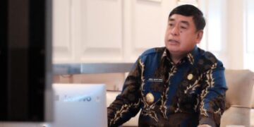 Sekprov Sulsel Laporkan Progres Penanganan Covid-19 ke Mendagri