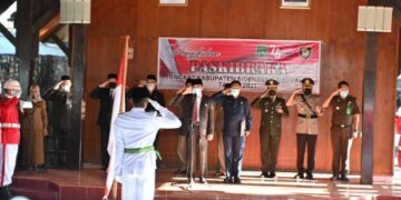 Kukuhkan Paskibraka Sidrap 2021, Dollah Mando Harap Tunaikan Tugas dengan Baik