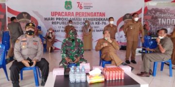 Bupati dan Wabup Sidrap Saksikan Geladi Upacara HUT ke-76 RI