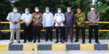 Resmikan Jembatan Sungai Bangkae di Sidrap, Plt Gubernur Sulsel: Bukti Sinergitas
