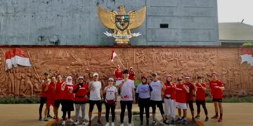 Rayakan HUT RI Ke-76, Komunitas Runners Parepare Berlari Tempuh Jarak 7,6 Kilometer 