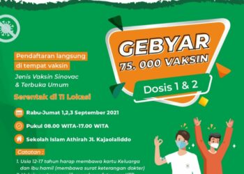 Yayasan Hadji Kalla Gelar Gebyar 75 Ribu Vaksin
