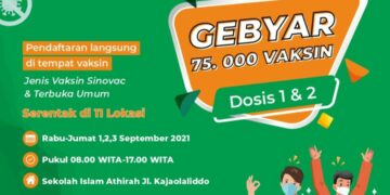 Yayasan Hadji Kalla Gelar Gebyar 75 Ribu Vaksin