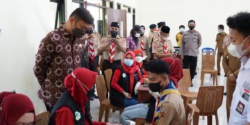 Pemkab Gowa Gandeng Pramuka Vaksin di Cadika