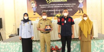 Kantor Imigrasi Kelas II TPI Parepare Sosialisasi Perlindungan PMI di Pinrang
