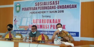 Anggota Komisi I DPRD Parepare Ibrahim Suanda Paparkan Asas Perda Keterbukaan Informasi Publik