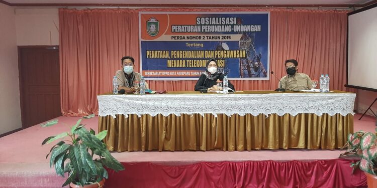 Anggota Komisi I DPRD Parepare Indriasari Husni Sosialisasikan Perda Penataan, Pengendalian dan Pengawasan Menara Telekomunikasi