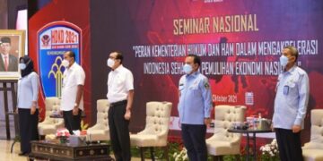 Dukung Akselerasi Indonesia Sehat dan Pemulihan Ekonomi, Kemenkumham Gelar Seminar