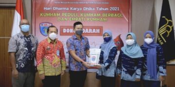 Jajaran Kemenkumham Sulsel Sumbang 643 Kantong Darah ke PMI