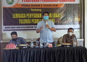 Anggota Komisi I DPRD Parepare Satriya Sosialisasikan Perda LPPL TV Peduli