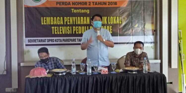 Anggota Komisi I DPRD Parepare Satriya Sosialisasikan Perda LPPL TV Peduli