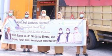 Terima Bantuan APD Dari Pusat Krisis Kesehatan Kemenkes RI, Direktur RSUD Andi Makkasau Parepare Ucapkan Terimakasih