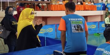 Ketua TP PKK Erna R Taufan: Kita Bangga Parepare Juara Tenis Meja