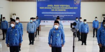 Dipimpin Sekjen Kemenkumham, Kakanwil Kemenkumham Sulsel Ikuti Apel Pagi Virtual