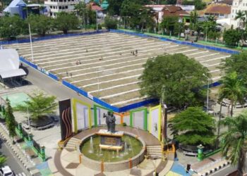 Dukung Revitalisasi Lapangan Andi Makkasau, Taufan Pawe : Kami Bangun 2 Reservoar