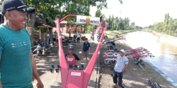 H.Pilli Bagikan Puluhan Alsintan ke Petani Sidrap, Enrekang dan Pinrang