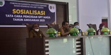 Kasubag Keuangan dan Bendara OPD Pemkab Sidrap, Ikuti Sosialisasi Tata Cara Pengisian SPT