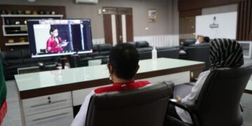OJK Rakornas TPAKD, Pemkab Sidrap Hadir Virtual