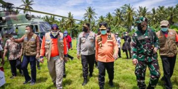 Plt Gubernur Sulsel, Pangdam dan Kapolda ke Selayar, Tinjau Pulau yang Terdampak Gempa