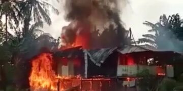 Penampakan Rumah Warga yang Habis Terbakar di Pinrang