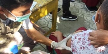 Ratusan Siswa SD di Maiwa Ikuti Vaksinasi