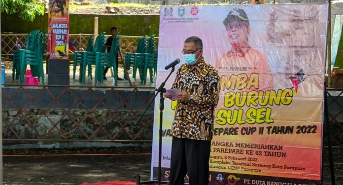 Wawali Parepare Pesankan Pentingnya Vaksinasi Covid-19 Saat Buka Walikota Cup Lomba Kicau Burung