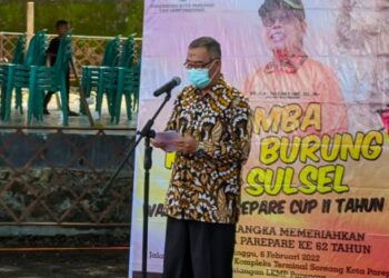 Wawali Parepare Pesankan Pentingnya Vaksinasi Covid-19 Saat Buka Walikota Cup Lomba Kicau Burung