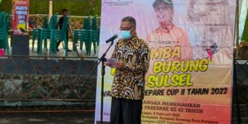 Wawali Parepare Pesankan Pentingnya Vaksinasi Covid-19 Saat Buka Walikota Cup Lomba Kicau Burung