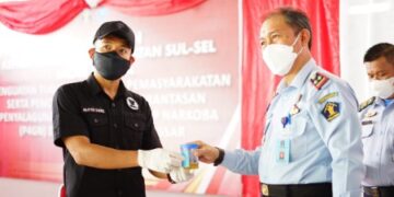 Komitmen P4GN, Ratusan Pegawai Rutan Makassar Tes Urin