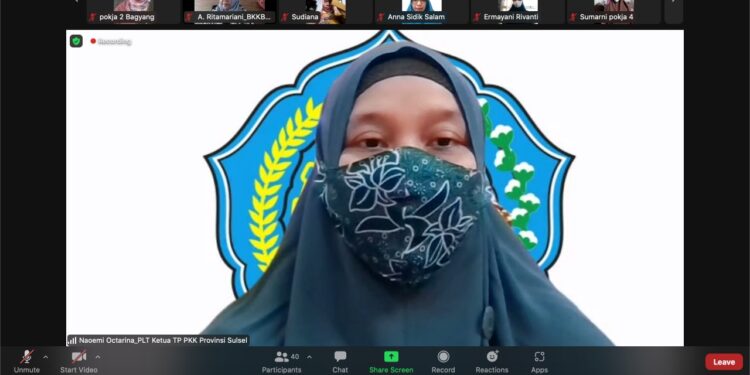 Buka Webinar Sosialisasi PPK dan Aplikasi ELSIMIL, Naoemi Octarina Harap Kader Dasawisma Aktif dalam Pencegahan Stunting