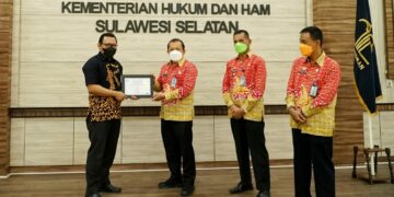 Kemenkumham Sulsel Dapat Penghargaan Indikator Kinerja Pelaksanaan Anggaran Terbaik