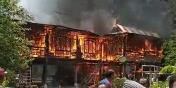Ditinggal ke Sawah, Rumah Warga di Pinrang Terbakar