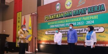 Hadiri Pelantikan IKM Parepare, Taufan Pawe Ungkap Komitmennya Bangun Parepare