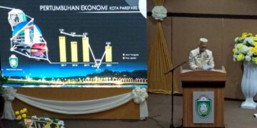 Bukti Pemulihan Ekonomi, Pertumbuhan Ekonomi Parepare Dari Minus 0,08 Meroket ke Angka 4,41 Persen